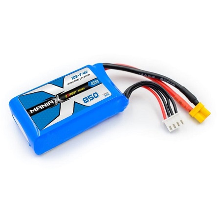 ManiaX LiPo 2S 7,4V 850 mAh 45C XT30